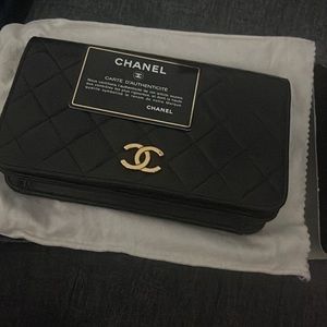 Vintage Chanel lamb skin mini flap